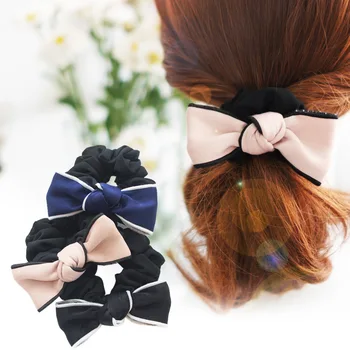 

Fashion Simple Girls hair accessories Sweet Bow headband Bow rubber band elastic hair bands Headwear 2018 FANSSEE