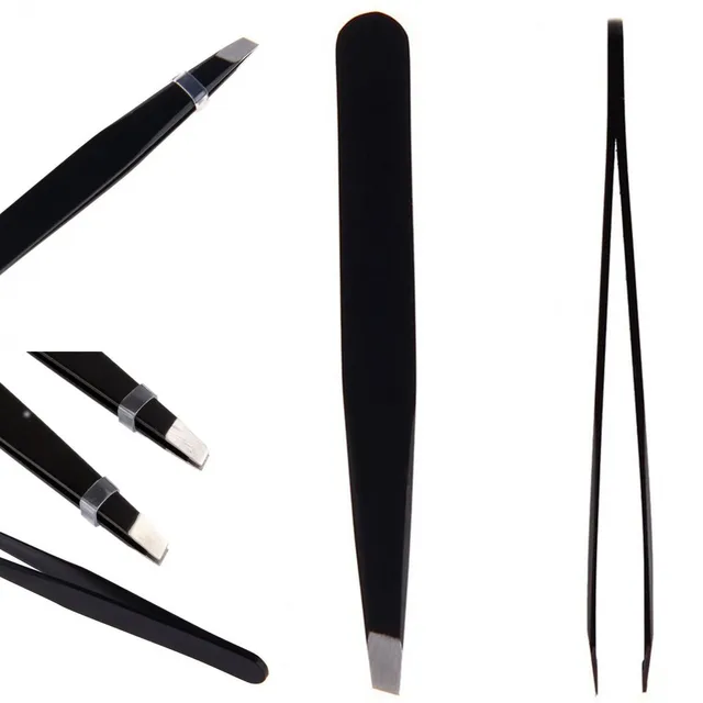 Cheap 2 Styles Black Stainless Steel Eyebrow Tweezer Hair Beauty Slanted Puller Eye Brow Clips Makeup Tool Cheap 2 Styles Black Stainless Steel Eyebrow Tweezer Hair Beauty Slanted Puller Eye Brow Clips Makeup Tool