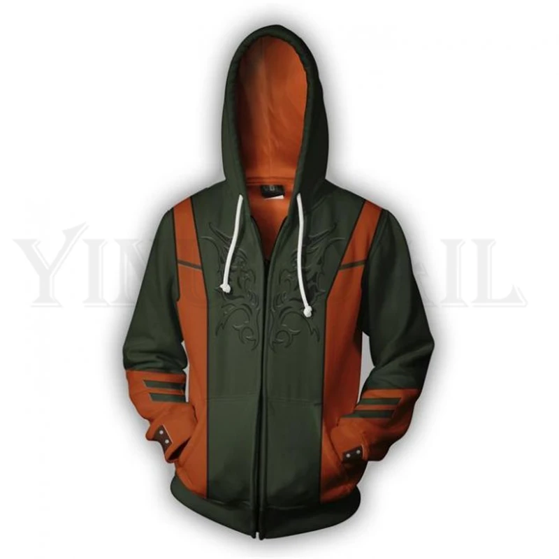 

Anime Tekken 7 Sweatshirt Men and Women Zipper Hoodies Steve Fox 3d Print Hooded Jacket for Boys Costume Harajuku Streetwear