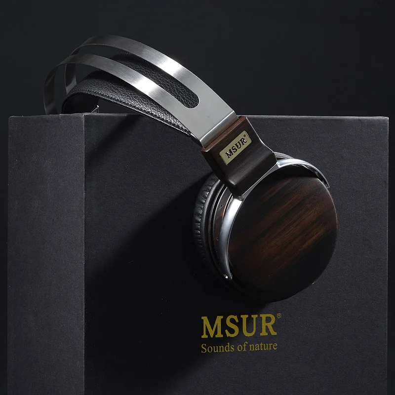 msour N650 деревянный Металл Hifi Музыка DJ наушники гарнитура с бериллиевым сплавом драйвер Portein кожа