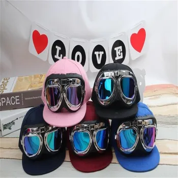 

2017 Hot European Style Sunglasses Pilot Children Baseball cap Hip Hop Snapback Caps Fashion Hats for Boys Girls Casquette