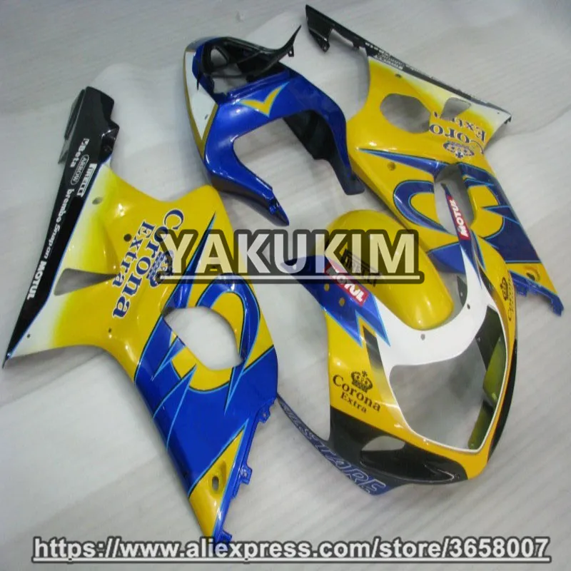 YAKUKIM комплекты обтекателей ABS для Suzuki GSXR600 750 K1 01-03 год 2001 2002 2003 GSX R600 R750 обтекатели