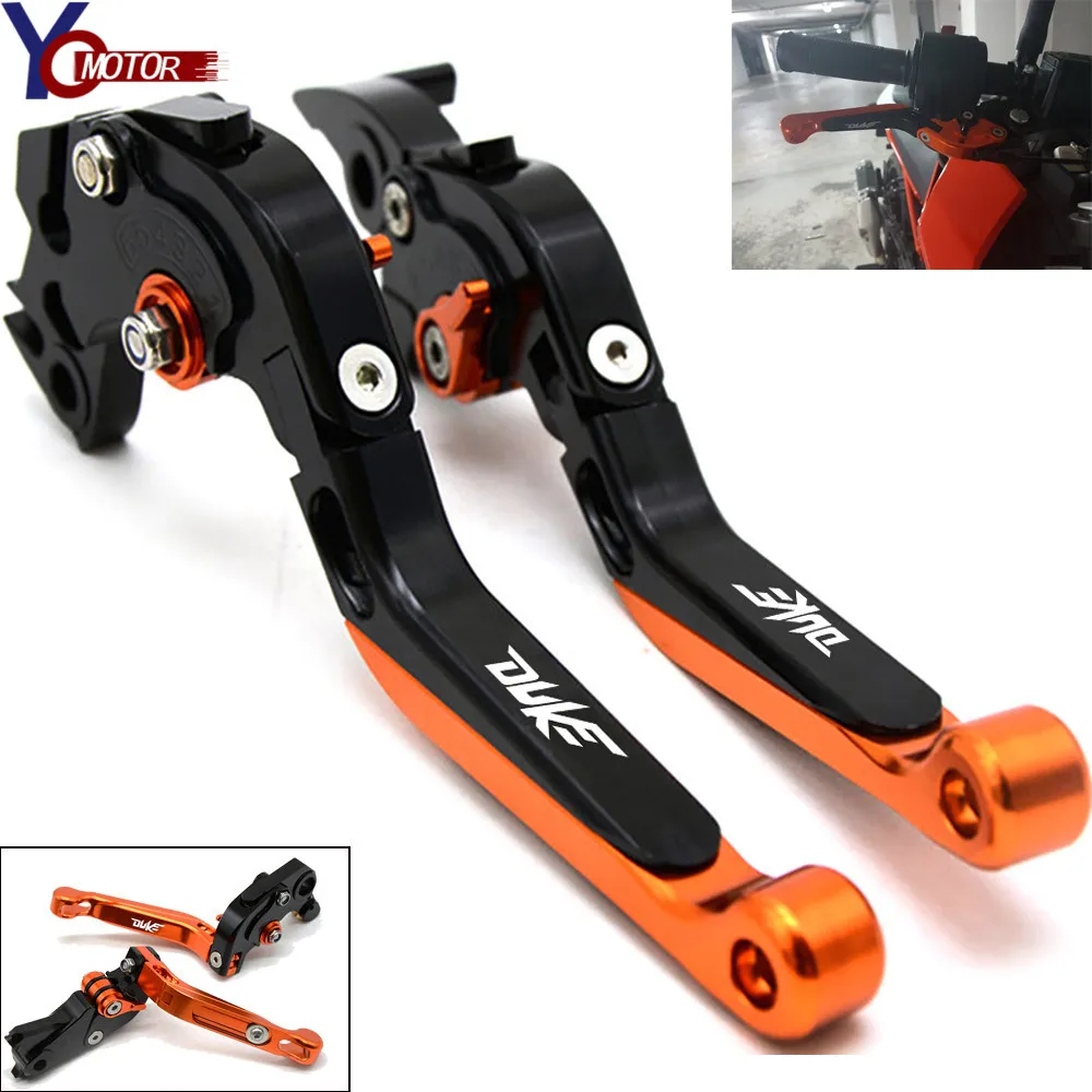 Motorcycle Accessories Brake Handle Adjustable Folding Brake Clutch Levers  For KTM 125DUKE 125 DUKE RC125 RC 125 2011-2017