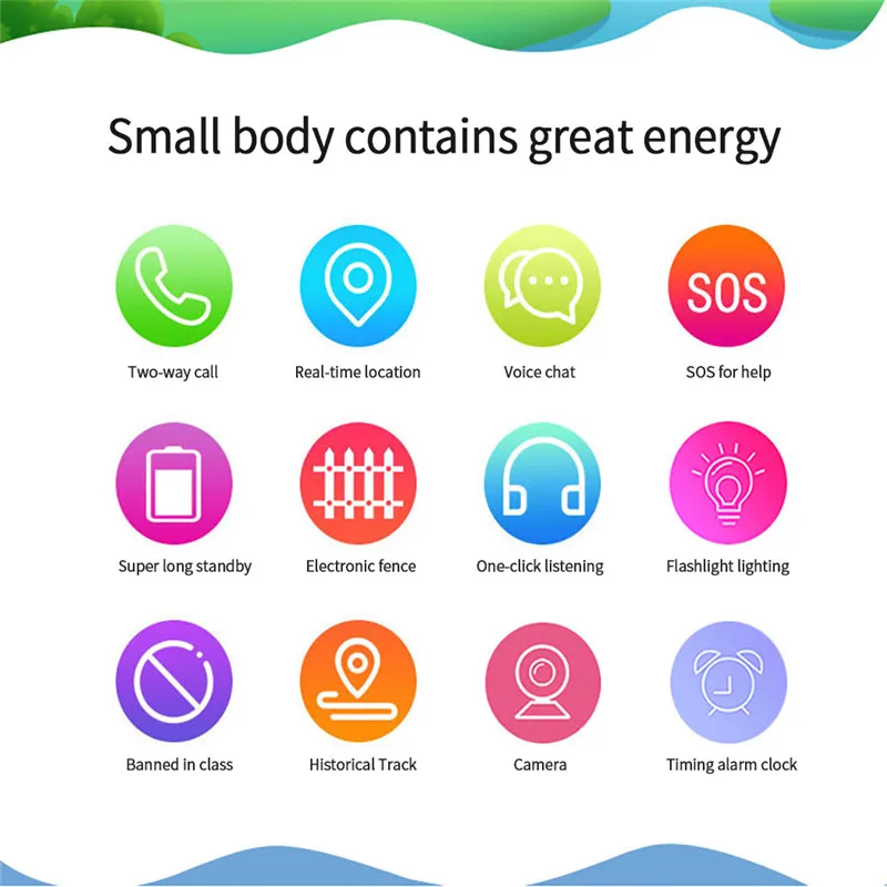 Anti-lost Kids Safe GPS Tracker Watch SOS Call GSM Kids Smart Watch Answer Dial Call Phone 2G SIM Card A Gife For Childs