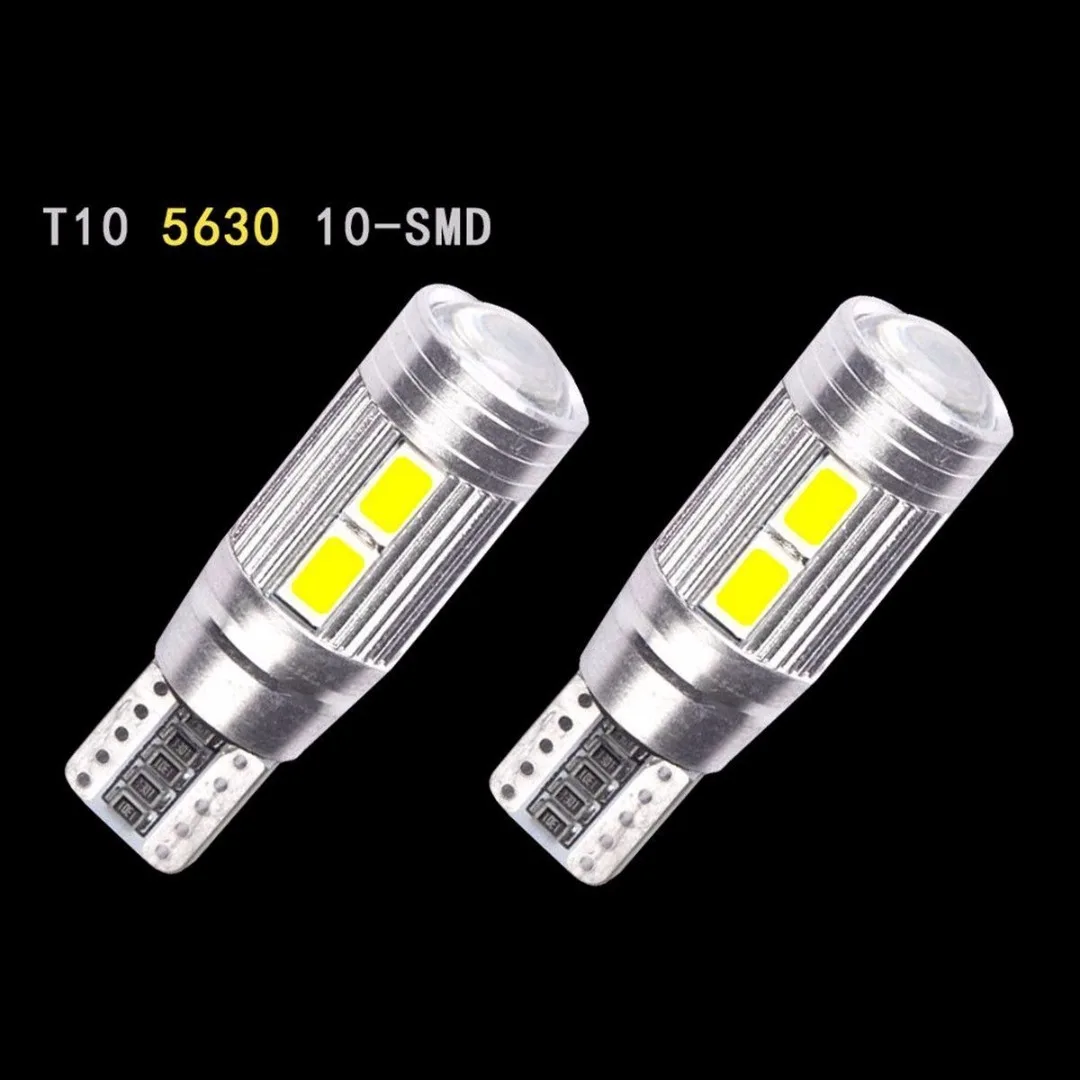 10pcs/lots T10 5630 10LED Canbus Error Free Car Side Wedge Light Lamp White