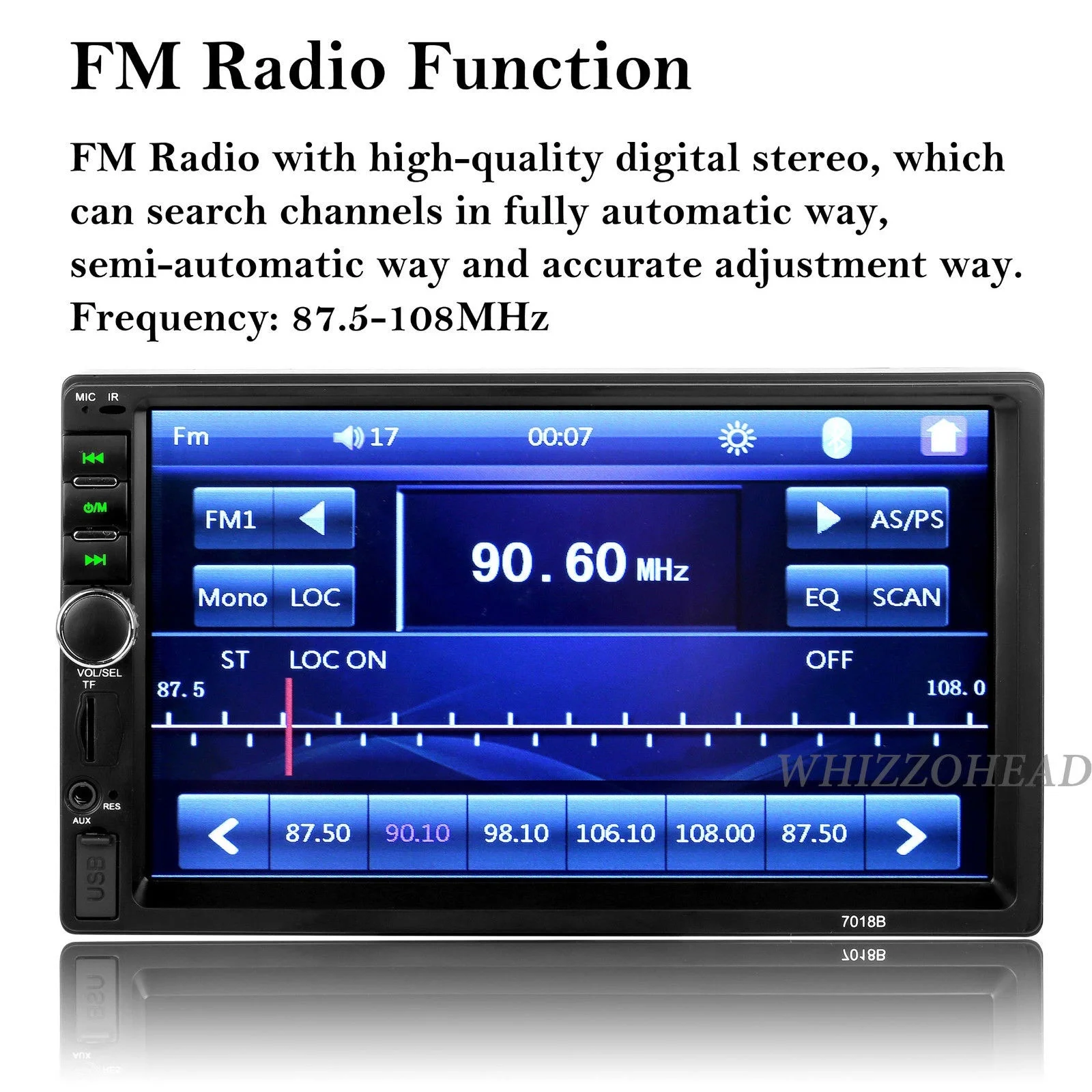 Doble Din coche estéreo Autoradio 2 Din coche Radio 7 \