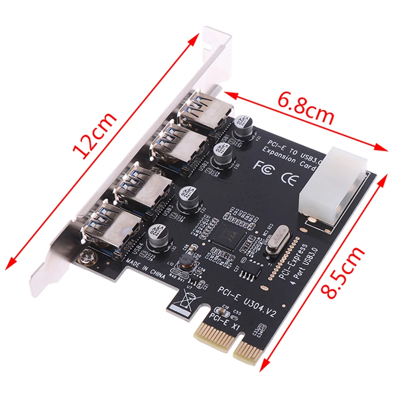 Плата расширения PCI e с 4 портами USB 3 0 Express PCIe концентратор портовый контроллер E