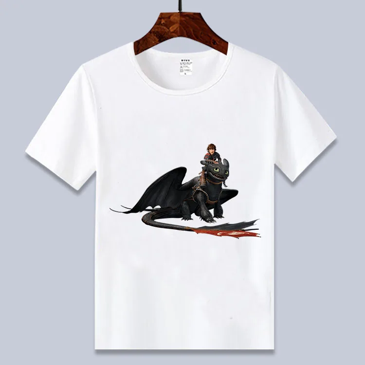 От 3 до 14 лет, белая футболка с рисунком «Как приручить дракона», «Беззубик», футболки с рисунками из мультфильмов, футболки для мальчиков и девочек