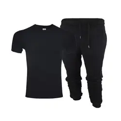 Новинка 2019 года, Однотонная футболка + штаны, мужские черно-белые футболки из 100% хлопка, летний скейтборд, футболка для мальчиков