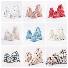 3 шт./компл. кроя Стиль мешок с кулиской с принтом рисовать Органайзер с карманами, который крепится на луч животный принт Стиль мешок сумки