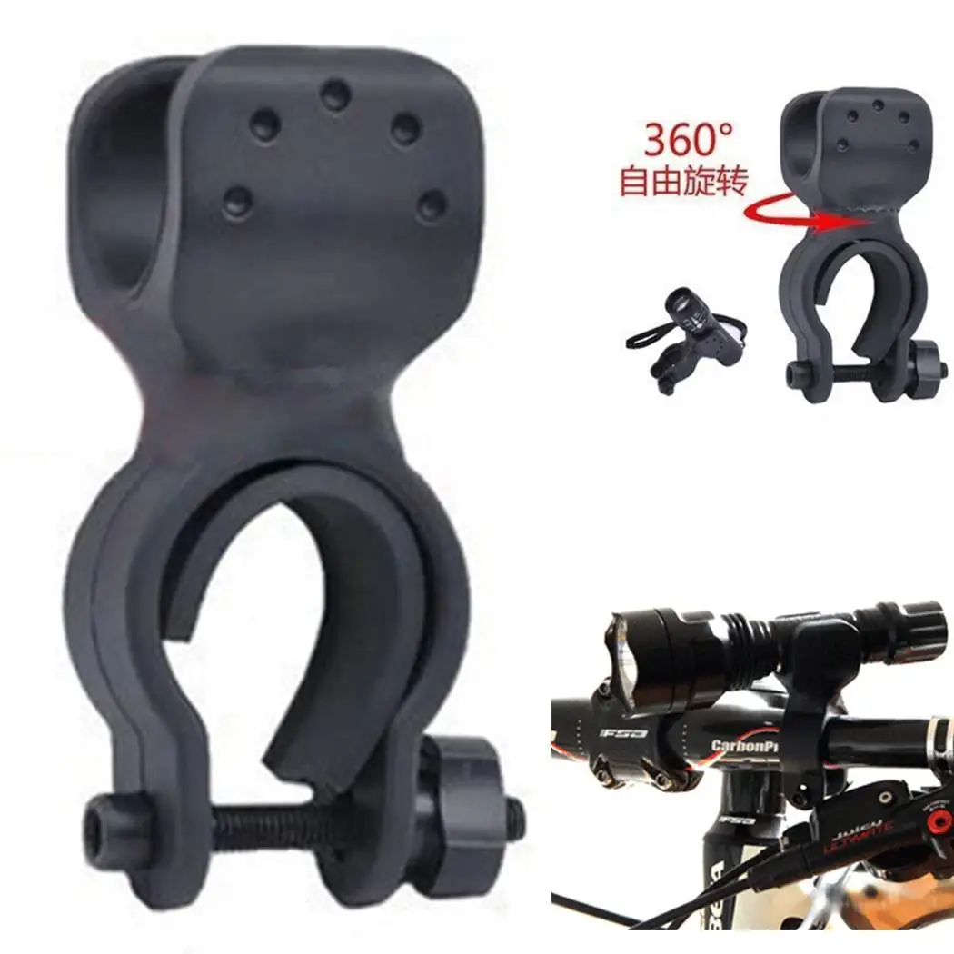 

Clip Bicycle Mount Light LED Flashlight 360 Holder Holder Torch Degree