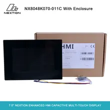Nextion Улучшенный NX8048K070-011C-7,0 ''ЖК-емкостной мультисенсорный дисплей Встроенный RTC 8 цифровой GPIO HMI с корпусом