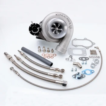 

Kinugawa Ball Bearing Turbocharger 4" GT3582R AR.63 T3 5 Bolt Internal for TOYOTA 1JZ-GTE