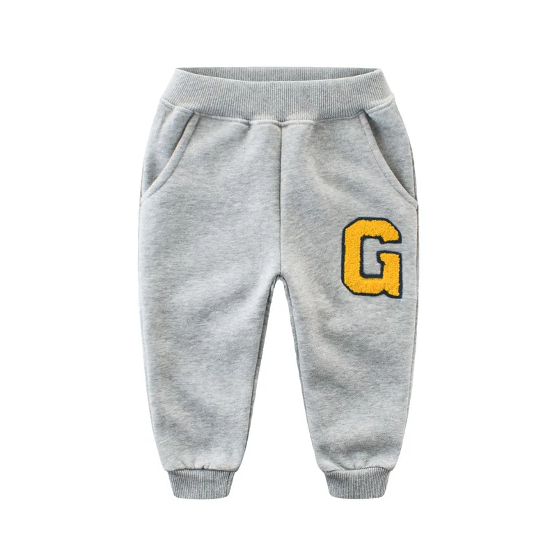 2017 New Winter Boy's Pants Autumn Baby Warm Trousers Fleece Children's