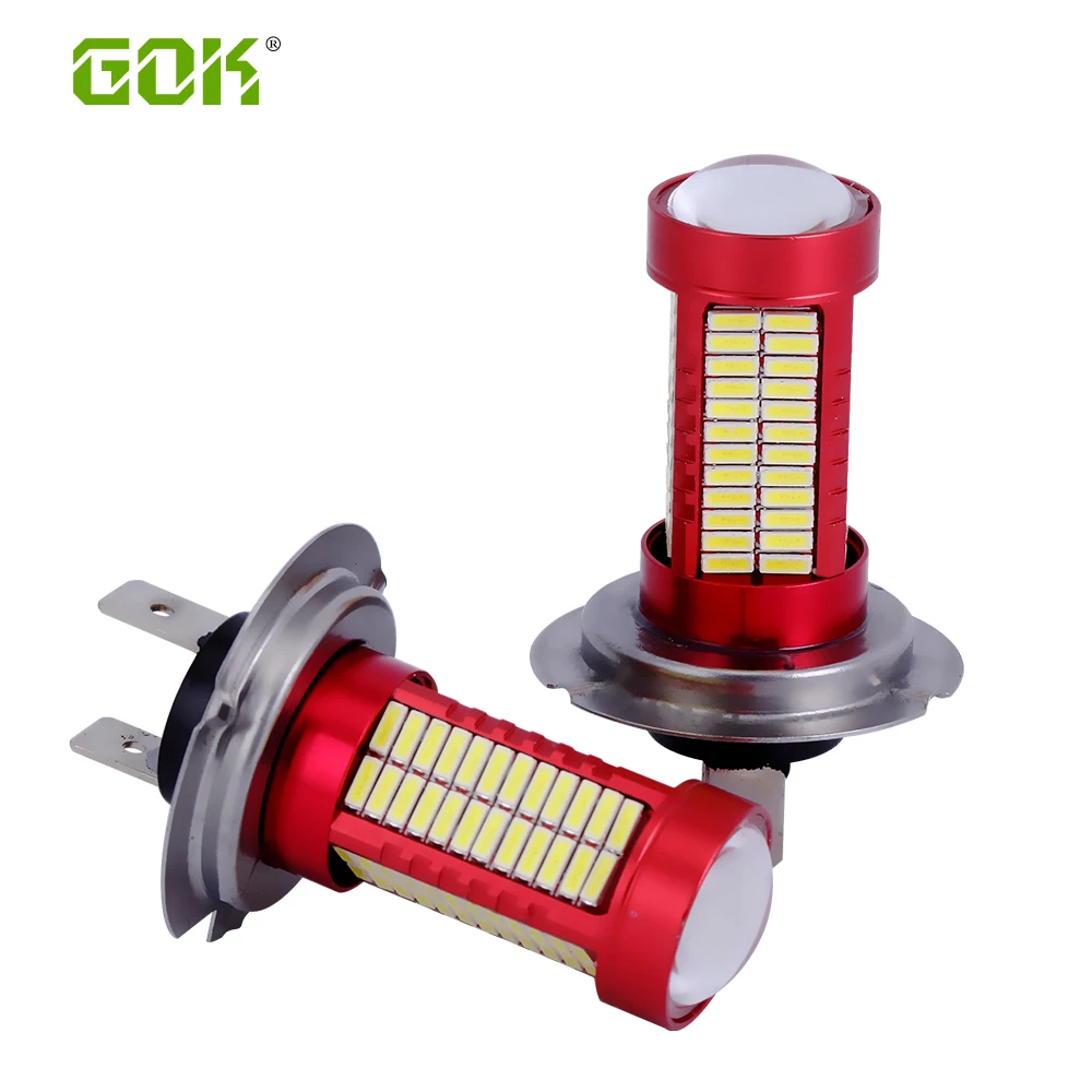 1 шт. Автомобильные светодиодные противотуманные фары H4 H7 106smd 4014 светодиодный чип