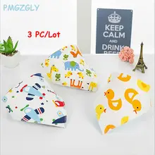 3 шт./партия, Хлопковое полотенце для девочек и мальчиков, бандана с рисунком, нагрудники, новорожденный слюнявчик для младенца, полотенце, одежда для малышей