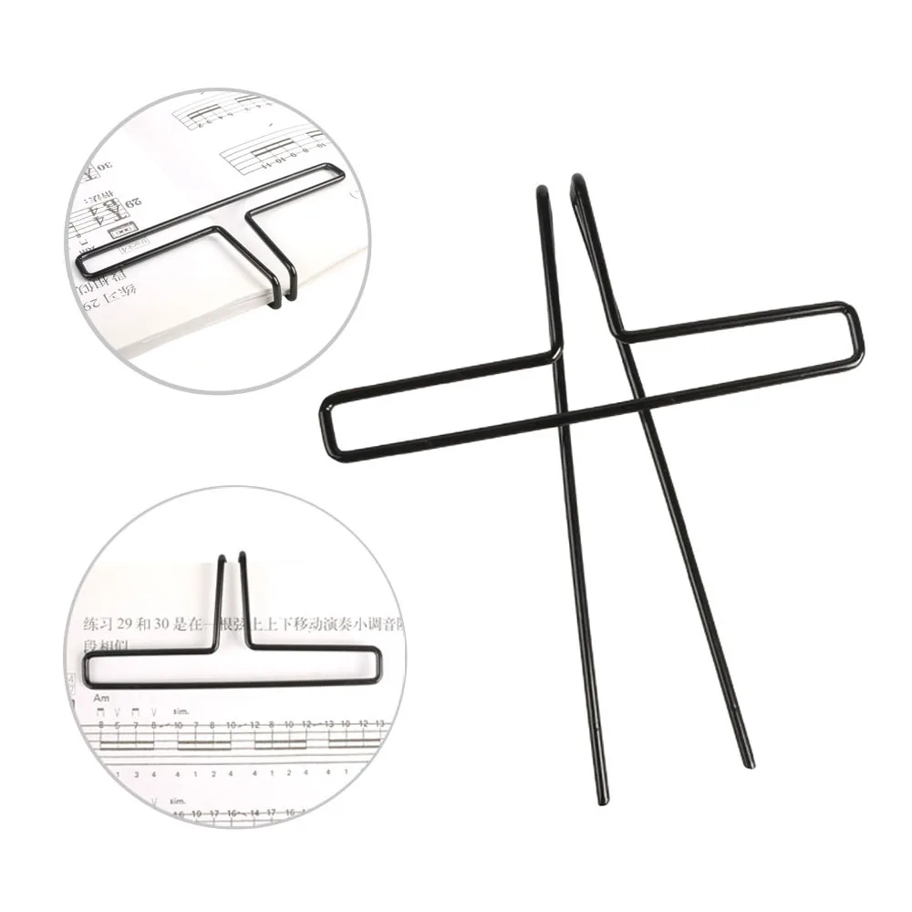 

Black Metal Music Book Sheet Clip Page Holder Open Music Song Book Clip for Guitar Piano Violin Musical Instrument Accessories