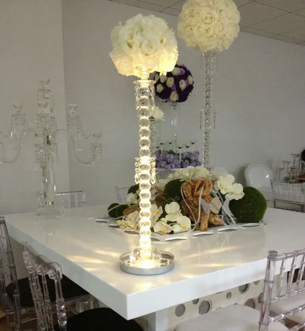 Base de Luz Prata para Debaixo do Vaso Decoração do Casamento de Iluminação Conduziu a Luz do Ponto de 8 Bateria Recarregável Operado Levou Rgbw Polegadas 4em1 20 battery operated led