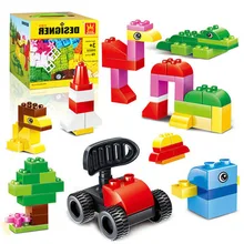 

72pcs/set Big Size Bricks Set City DIY Creative Bricks Toy Educational Wange Building Block Bricks Compatible with Lego Duplo