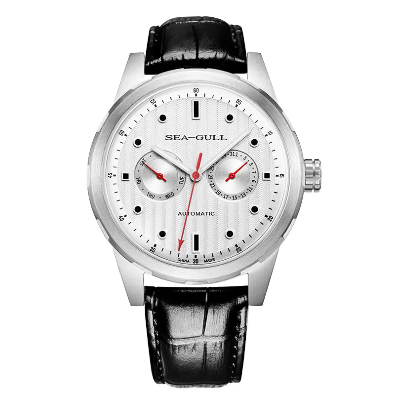 Часы Seagull автоматические водонепроницаемость 50 м светящиеся стрелки дата