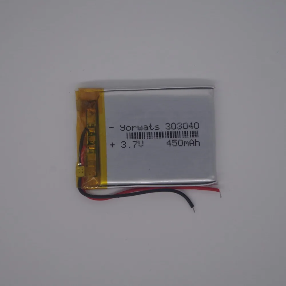 Новинка 303040 3,7 v lipo rc батарея 450mah для rc литий-полимерный маленький вертолет, gps, MP3, MP4, инструменты dvr, сотовый телефон, динамик маленький стерео