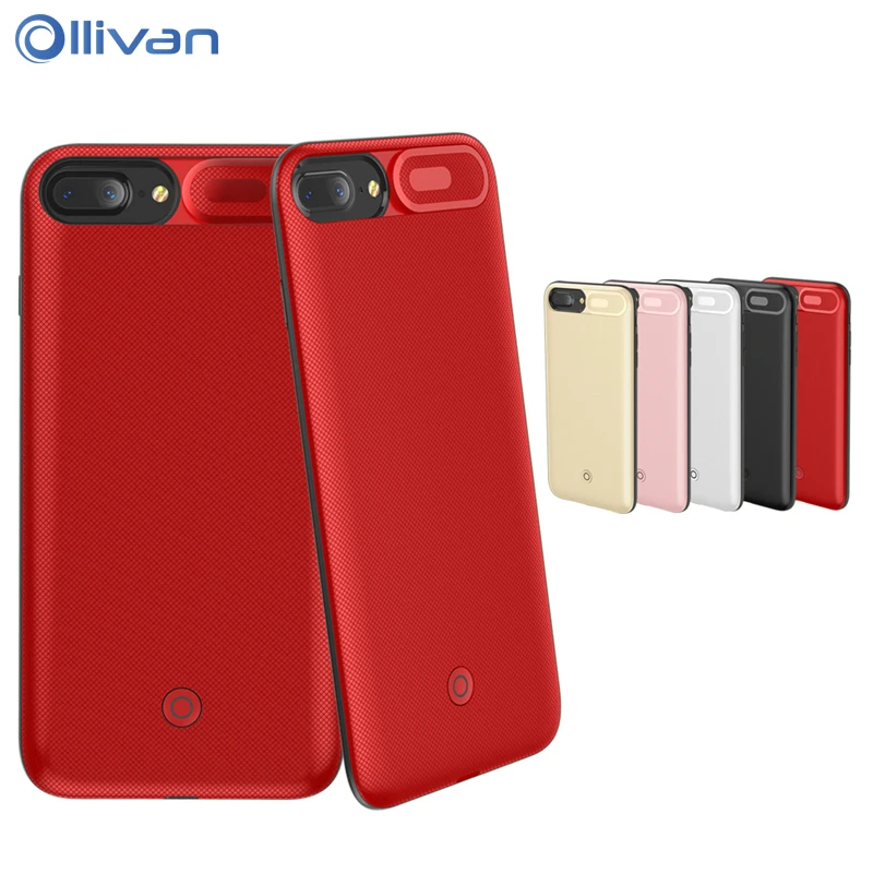 

OLLIVAN Battery Charger Cases for iPhone 6 6s 7 8 Plus 3000/4200mAh Portable Slim External Power Bank Case For iPhone 6 s Plus