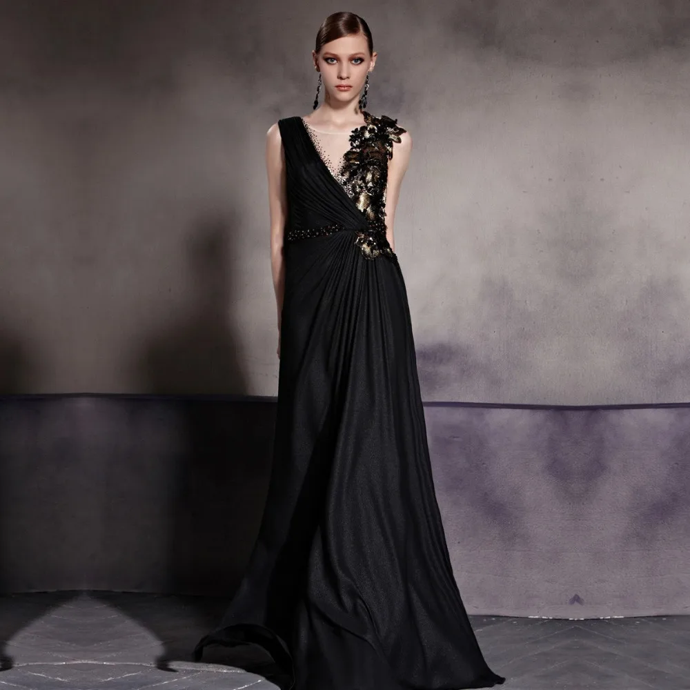 Overlap V Neck High Low Lace Dress