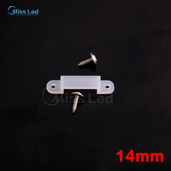 

Wholesale 500x 14mm led connector Silicon clip with 1000 Screws for fixing flexiable led strip light