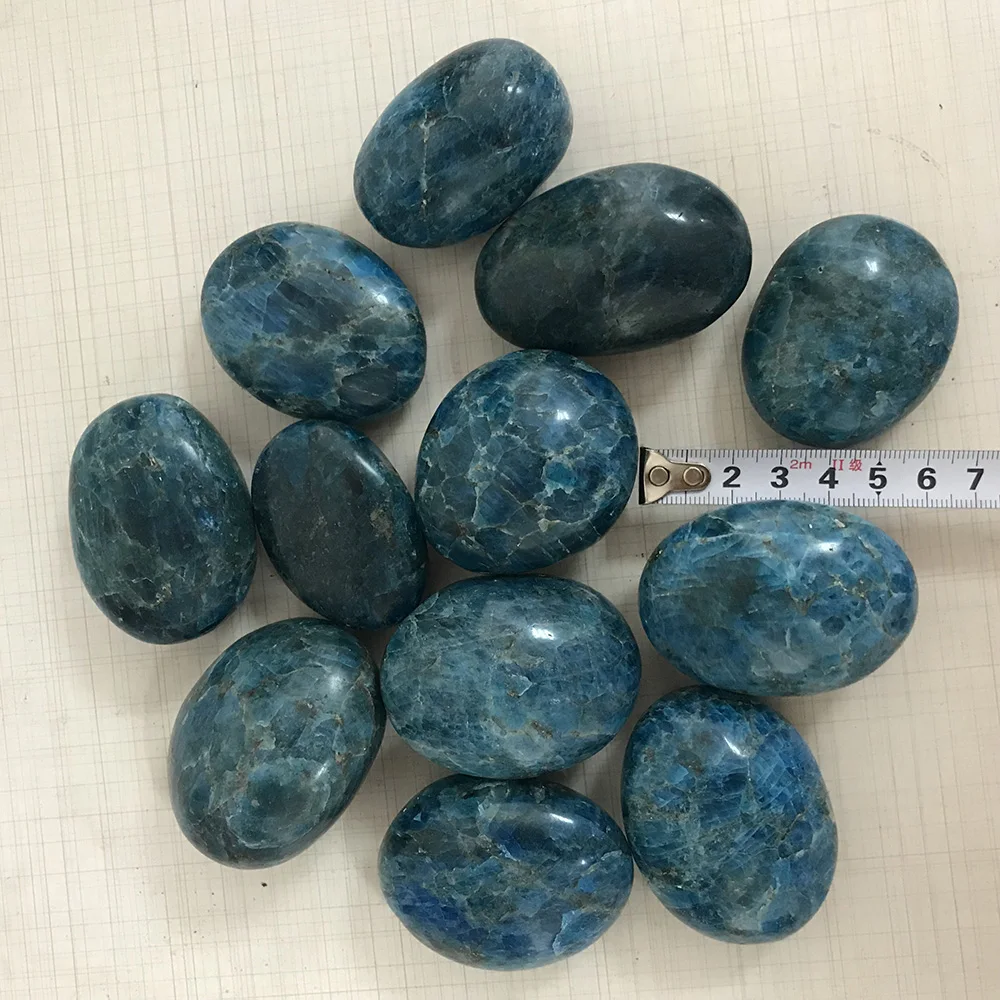 

Free Shipping 1KG Natural Rare Blue Apatite Crystal Reiki Palm Stone for Feng Shui Healing Chakra Decoration SQ