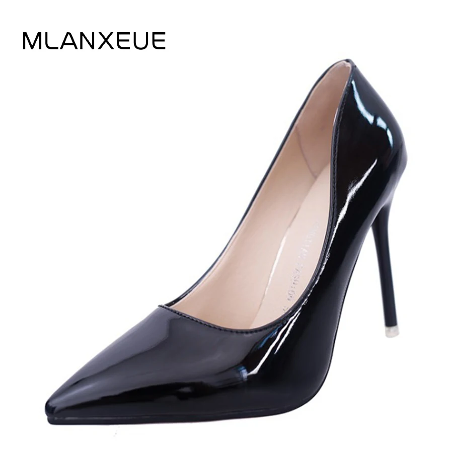 

MLANXEUE Women High Heels Shoes Pumps Nude Heels for Women Shoes Ladies Black Stilettos Heels Sexy Pointed Toe Solid Color Shoes