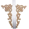 Wood Carved Corner Onlay Applique Frame Door Decorate Wall Doors Furniture Decorative Modern 20X10CM Figurines Wooden Miniatures ► Photo 2/6