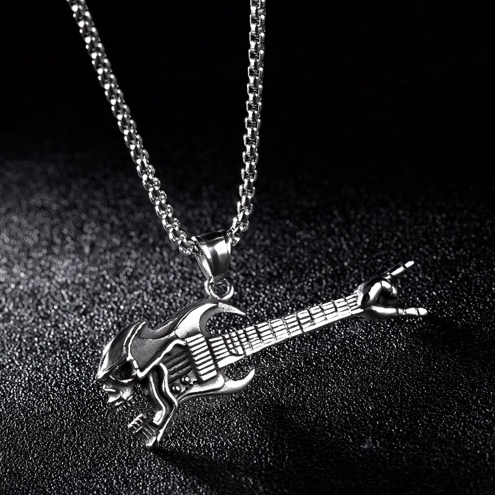 Hell Rock Cool Stainless Steel Necklace Punk Hiphop Jewelry Devil