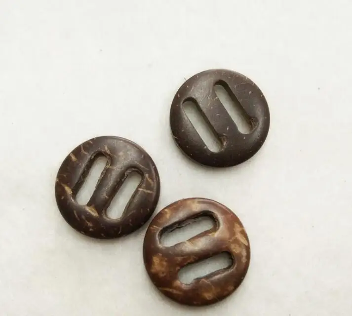 

50pcs/lot 15mm/18mm/20m/23mm/25mm Classic coconut buttons long-hole button