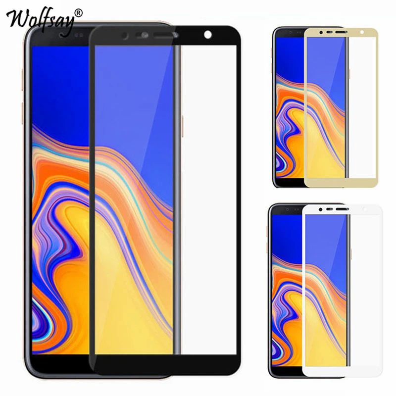 2 шт. защита экрана с полным покрытием для Samsung Galaxy J6 Plus стекло закаленное 9H
