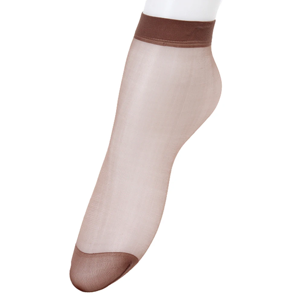 Short Stockings Ultra-thin Fiber Sheer Ankle Women Transparent Crystal Silk 3 Colors For You | Женская одежда