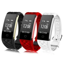 Bluetooth 4.0 S2 смарт-браслет сердечного ритма Мониторы Спорт IP67 Водонепроницаемый OLED SmartBand браслет для Android IOS Телефон