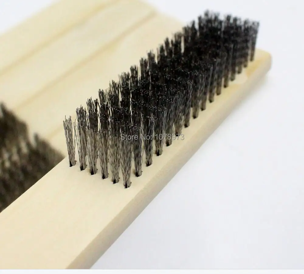 Jewelry Tools Cleaning Deburring Brush 16 Lines 6 Rows Steel Wire Brush