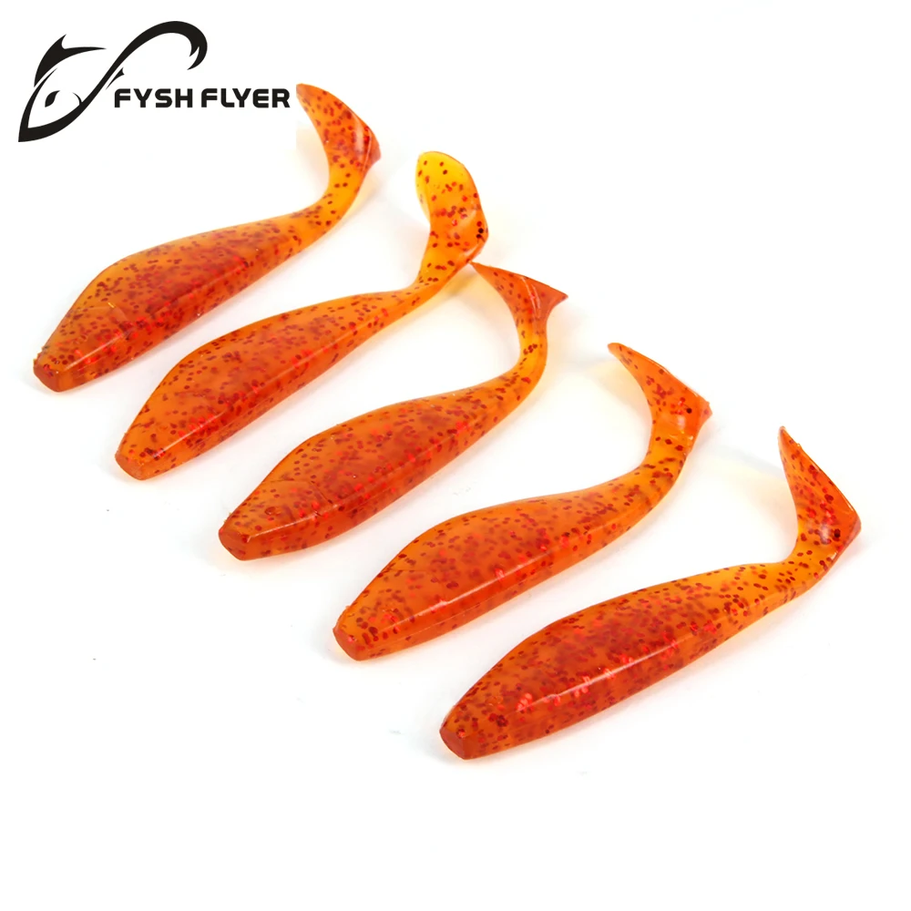 

5pcs/Lot Soft Fishing Lures 100mm, 9.0g, Soft Bait Worm Artificial Carp Fishing Tackle Red