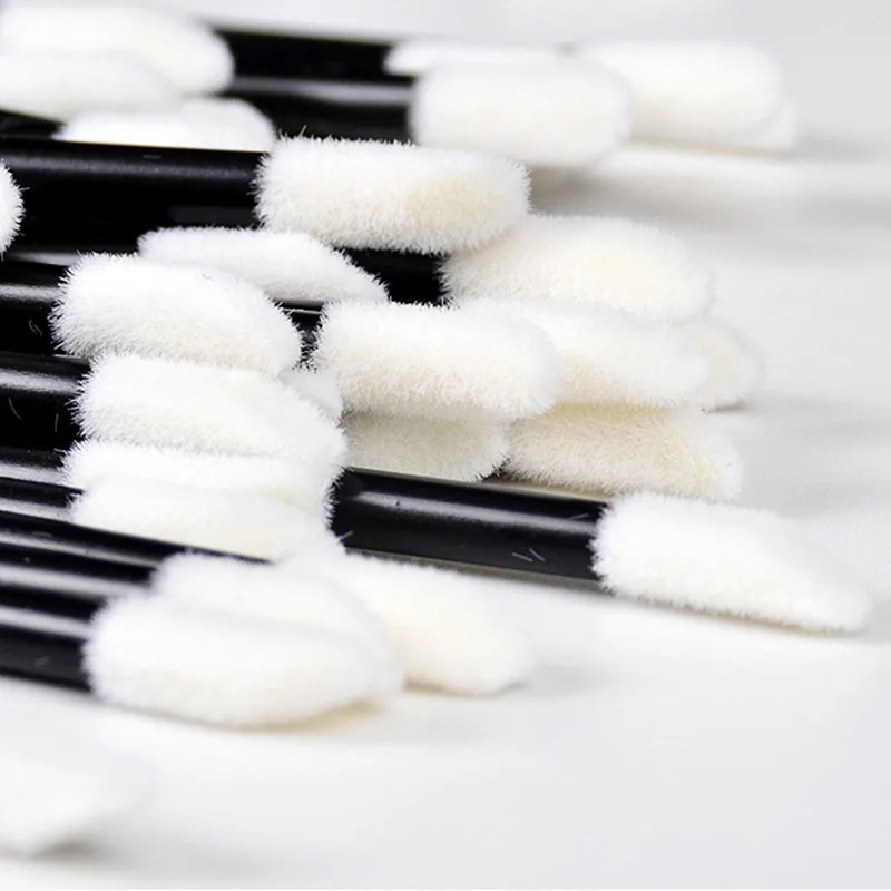 LANJINGLIN 50 шт. кисти для макияжа пластиковые одноразовые кисточки для губ синтетические кисти для волос полноразмерные помады
