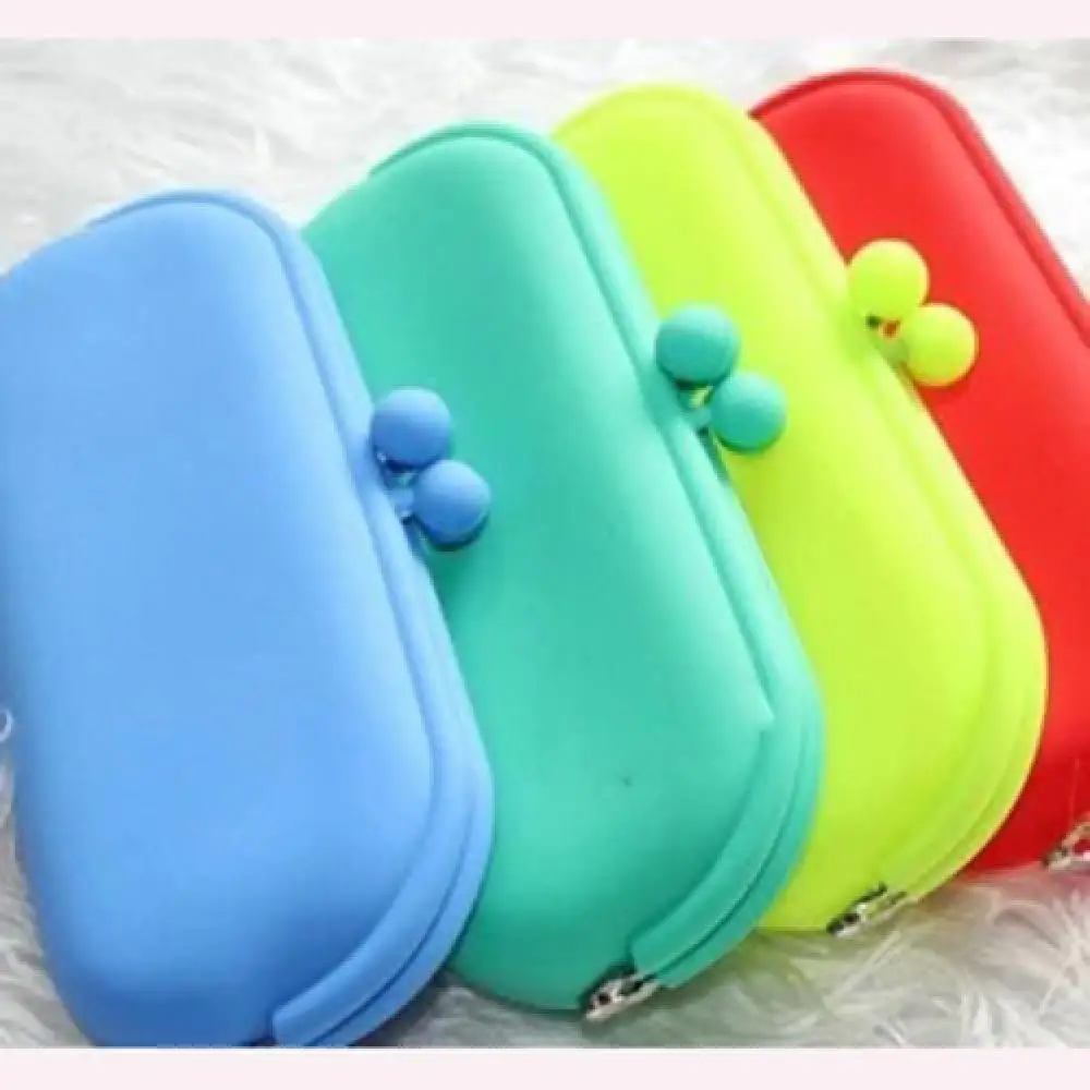 

Rubber Silicone Coin Purse Women Small Wallet Mini Children's Pocket Wallets Key Card Holder Hand Bags Cosmetic Coin Bag Case