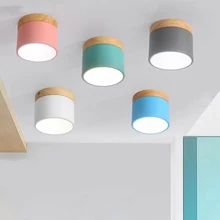 Nordic Iron Wood LED Ceiling Lights Modern Led Ceiling Lamp Living Room Bedroom Luminaire Porch Aisle Corridor Lighting Fixtures ceiling lights modern minimalist style iron round led living room ceiling lamp bedroom entrance hall balcony corridor lighting