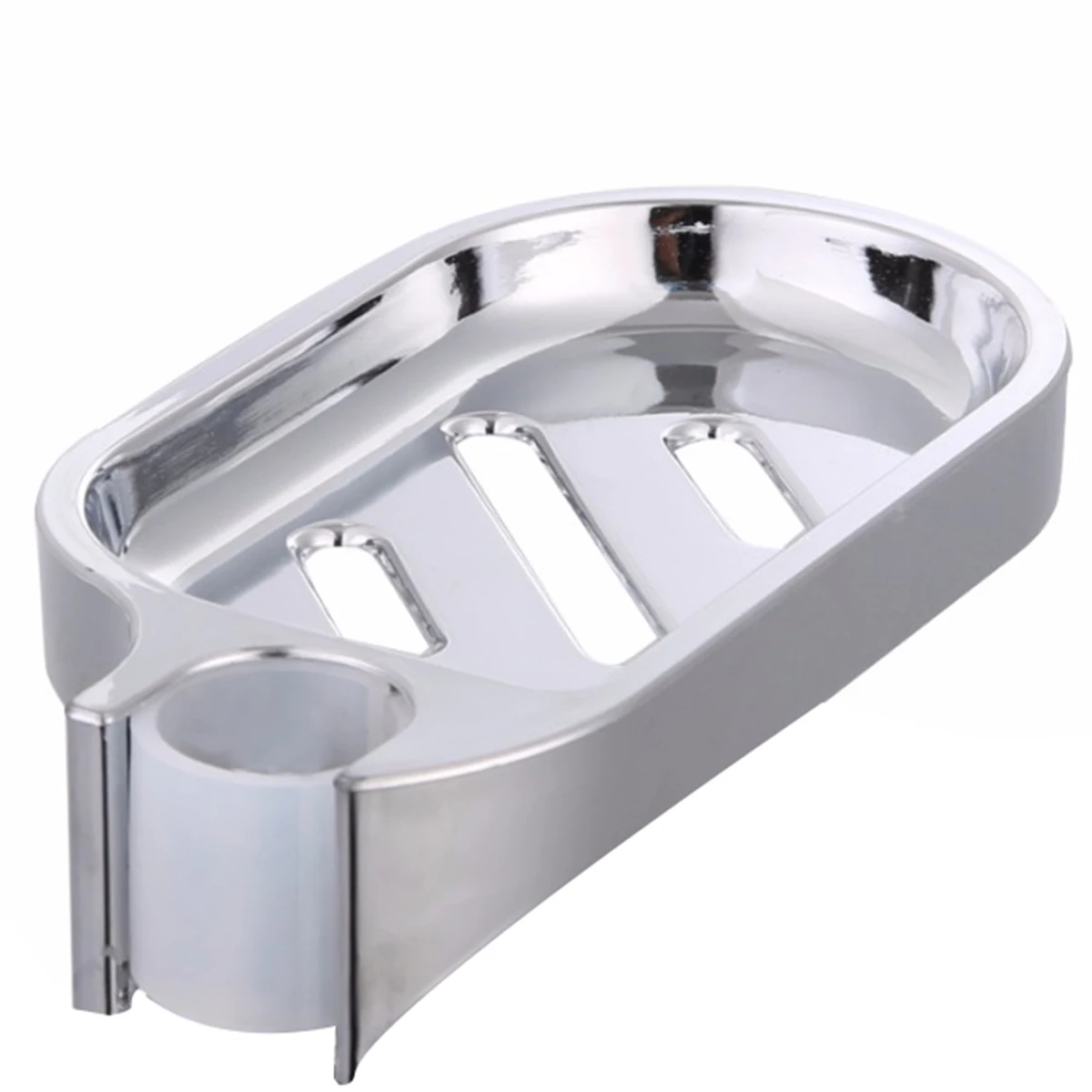 Mayitr Soap Dish Stand Adjustable Shower Rail Slide Soap Plates Bathroom Storage Rack Holder Bathroom Hardware Accessory