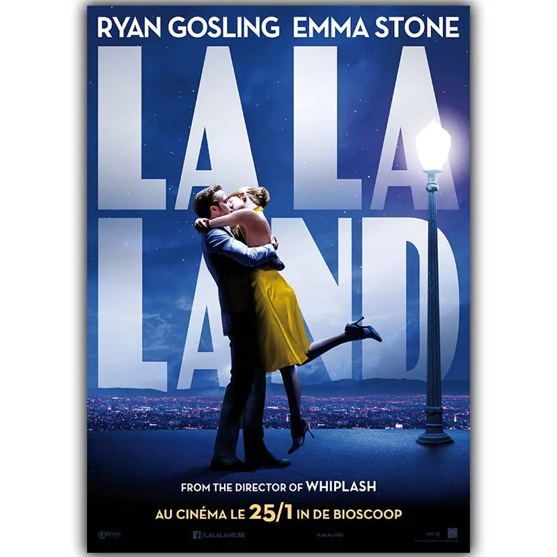 La Land плакат фильм Искусство Шелковый плакат печать 30x45 см 50x75 см 60x90 см картины для декора стен украшения спальни