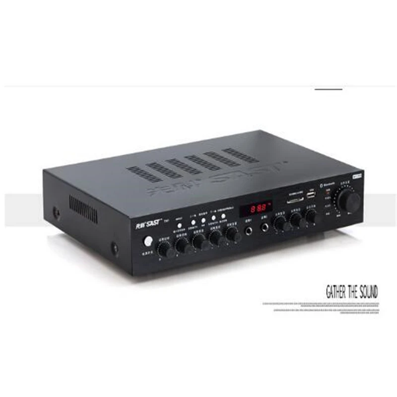 WY-009 200 Вт усилитель мощности домашний 5,1 HiFi домашний кинотеатр караоке ok аудио AV усилитель