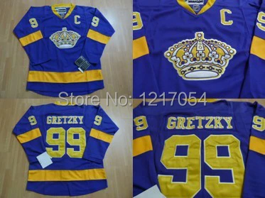 jerseys Los Angeles Kings #99 Wayne Gretzky Retro Jersey Purple