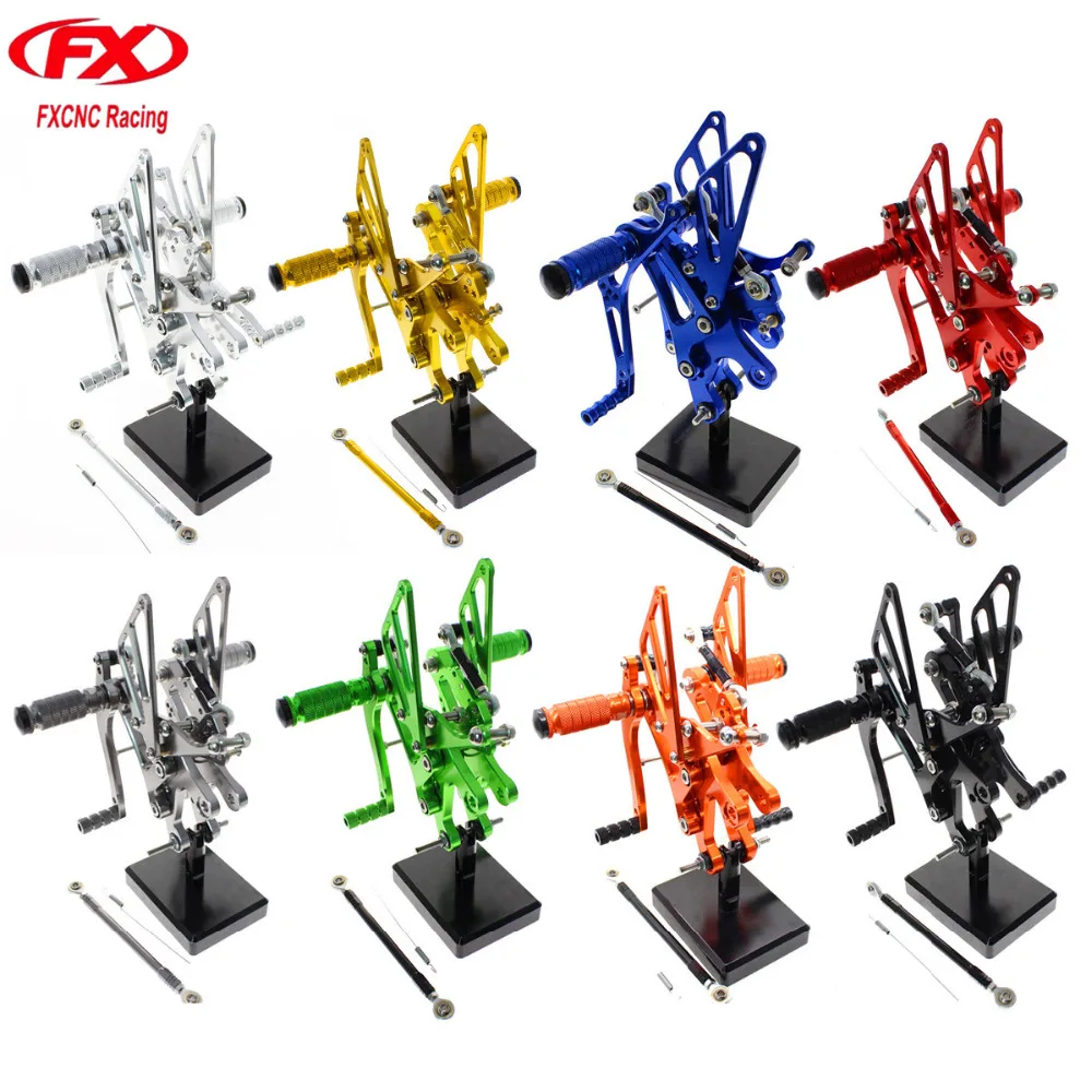 For Yamaha YZF R6 R 6 1999 2000 2001 2002 Aluminum CNC Adjustable Motorcycle Rider Rear Sets Rearset Footrest Foot Pegs Pedals For Yamaha YZF R6 R 6 1999 2000 2001 2002 Aluminum CNC Adjustable Motorcycle Rider Rear Sets Rearset Footrest Foot Pegs Pedals