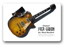 Custom Gibson Les Paul puerta Esterillas Gibson Les Paul Guitarras puerta Esterillas música Esterillas s divertido baño Alfombras niños roma Cojines # d-028 #