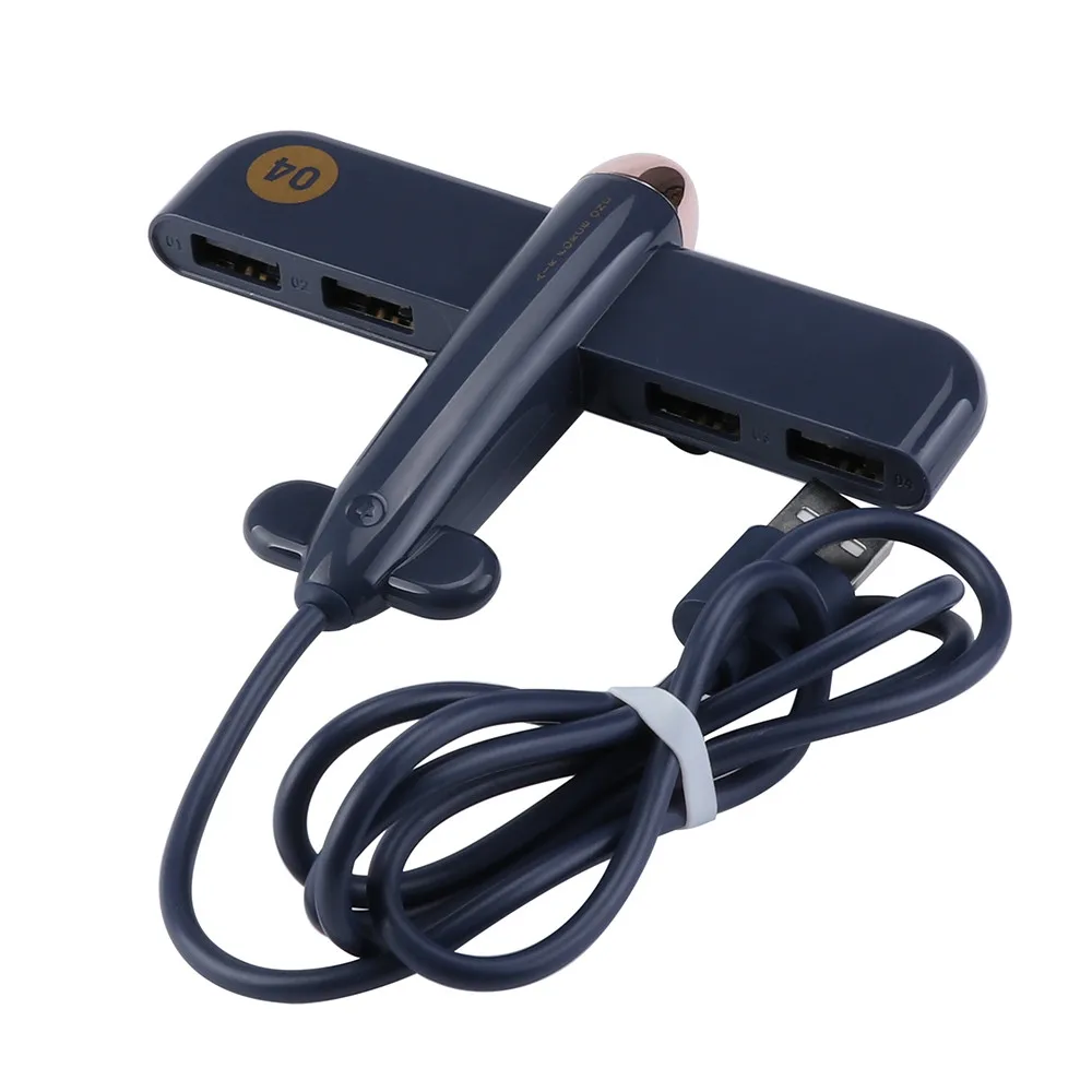 4-Порты и разъёмы USB 2,0 хаб сплиттер расширение станции Настольный ПК ноутбук адаптер для Mac# T08
