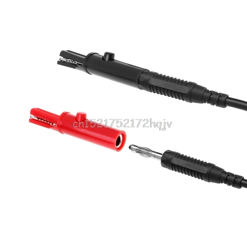 

2 Pcs Push Button Type Full Protective Alligator Clips For Professional Multimeter O31 dropship
