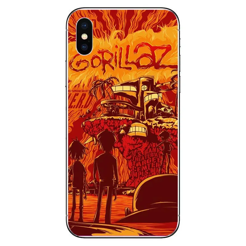 Gorillaz silicone Soft TPU phone case For iPhone5s SE 6 6s plus 7 7plus 8 8plus X XS XR XS Max Cartoon Gorillaz Boat Best Cases - Цвет: TPU